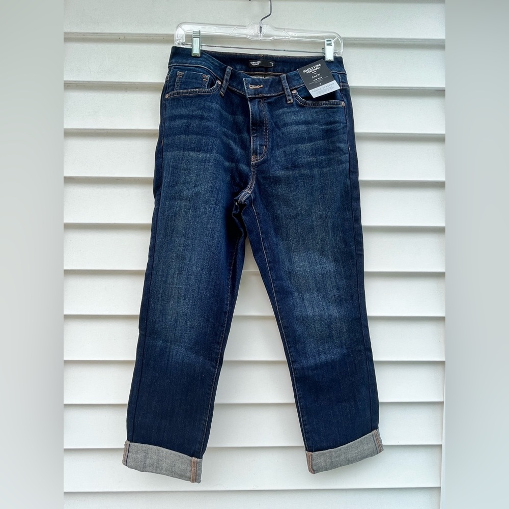 NWT SIMPLY VERA VERA WANG DENIM CAPRI